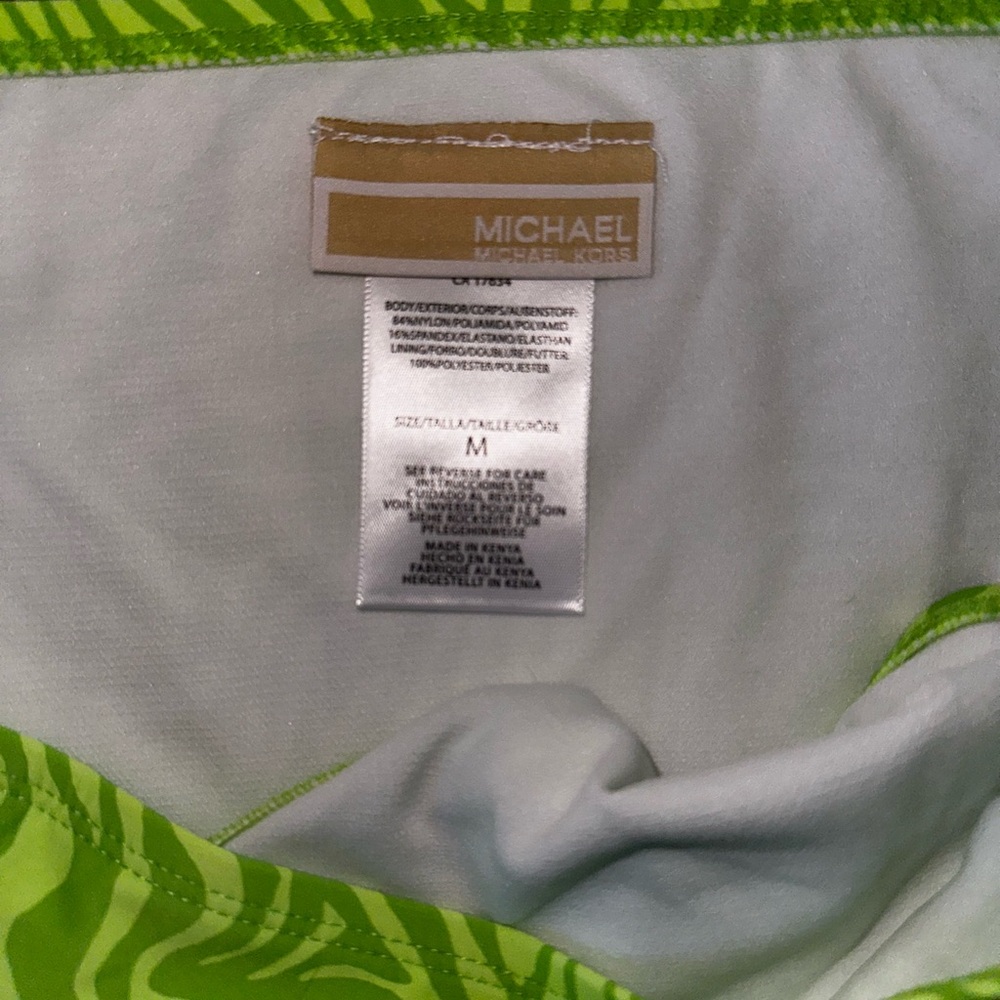 Michael KorsGreen Zebra Print Bikini Set - Picture 7 of 10